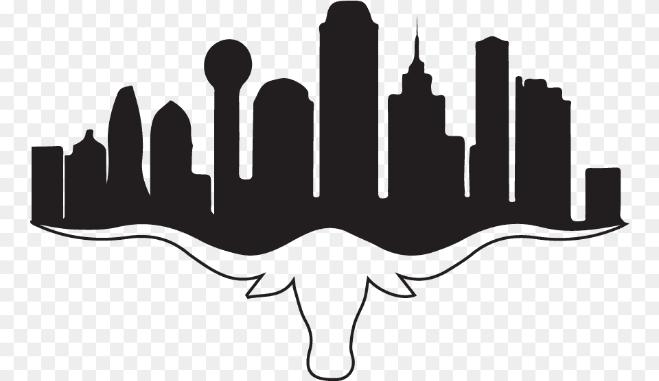 Dallas Tx Skyline Silhouette, Person Free Transparent Png