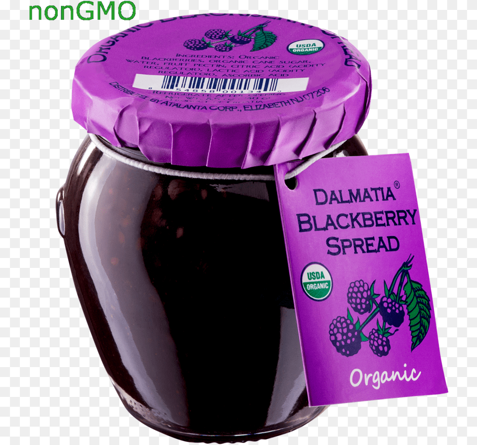 Dalmatia Organic Blackberry Spread Dalmatia Organic Blackberry Spread, Food, Jam, Berry, Fruit Png