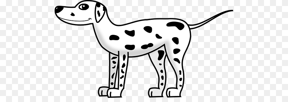 Dalmatian Stencil, Animal, Canine, Mammal Png Image