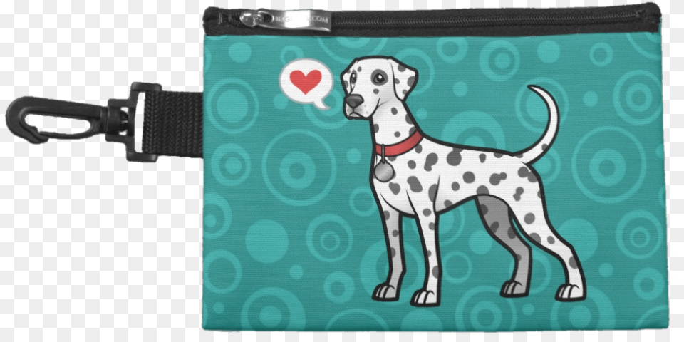 Dalmatian Clip On Treat Bag Mal Heart Descendants, Animal, Canine, Dog, Mammal Png