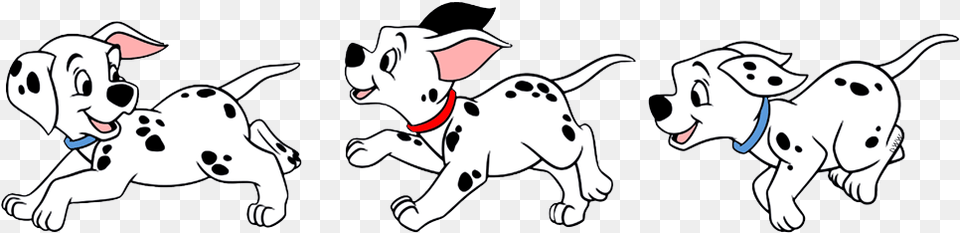 Dalmatian Clipart Vertebrate 101 Dalmatians Puppies Running, Animal, Canine, Mammal, Pet Free Png