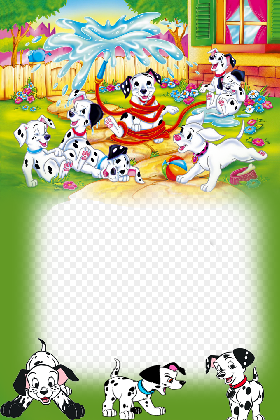 Dalmatian Disney Photo Frame Dalmatian Frame Clip Art, Animal, Canine, Dog, Mammal Free Png Download
