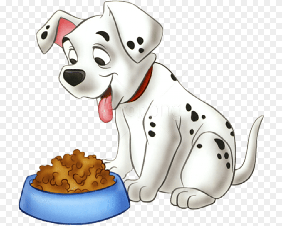 Dalmatian Dog Eating Clipart, Animal, Canine, Mammal, Pet Png Image
