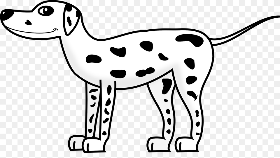 Dalmatian Dog Puppy The Hundred And One Dalmatians Dalmatian Clipart Black And White, Stencil, Animal, Canine, Mammal Free Transparent Png