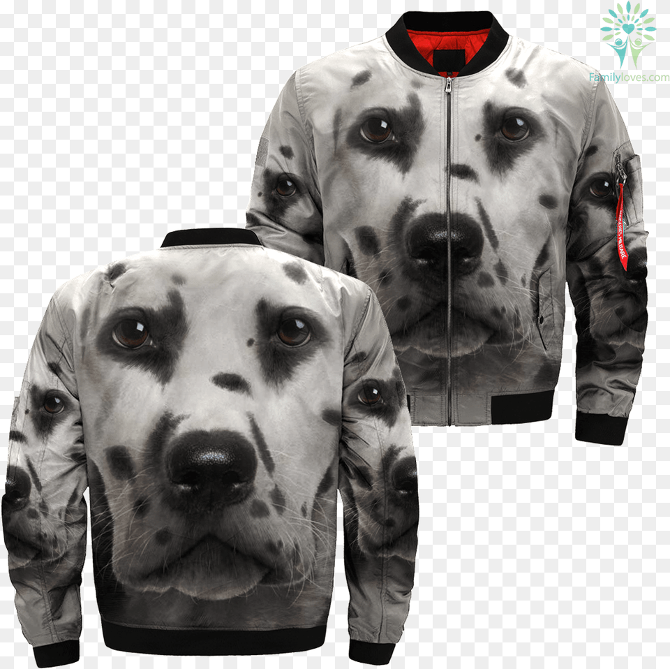 Dalmatian Over Print Jacket Tag Familyloves Love Dog 3d All Over Printed Shirts, Clothing, Coat, Mammal, Pet Free Transparent Png