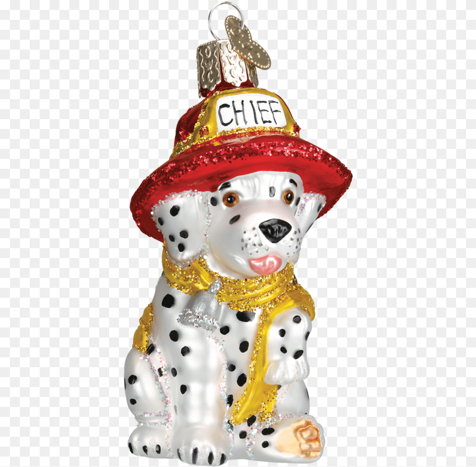 Dalmatian Pup Christmas Ornament, Figurine, Nature, Outdoors, Snow Png