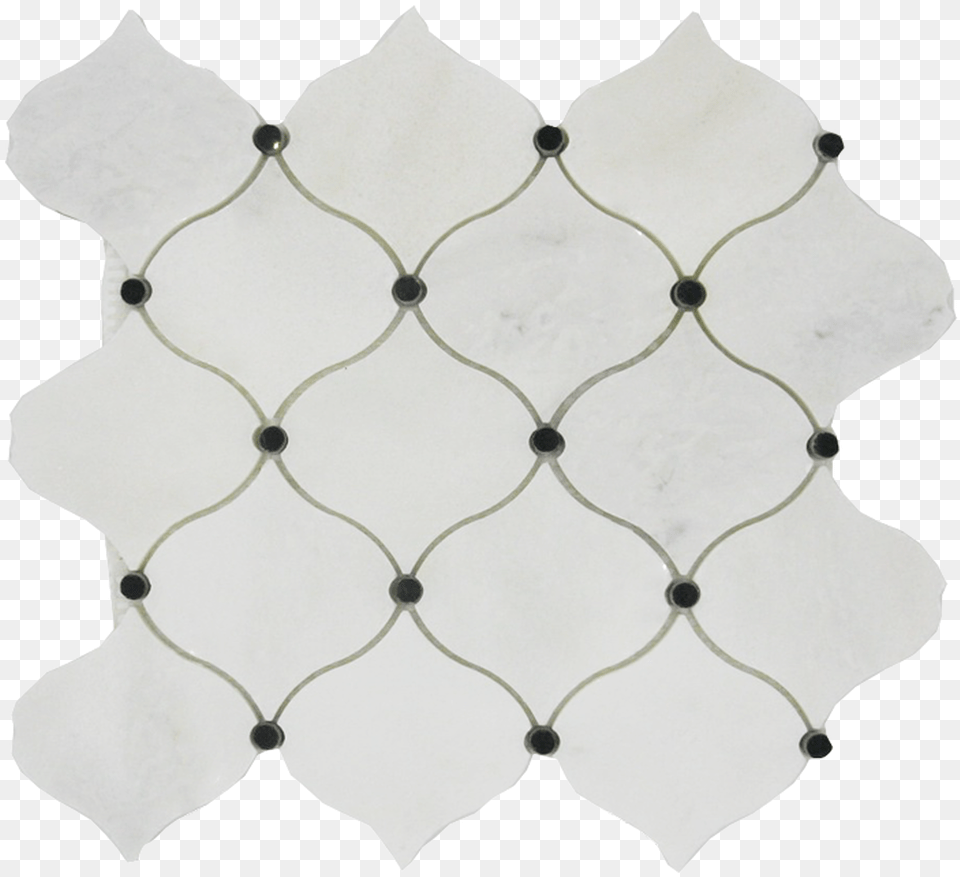 Daltile Cotton Arabesque Marble Mosaic Tile Chain Link Fencing, Home Decor, Rug, Accessories, Jewelry Png