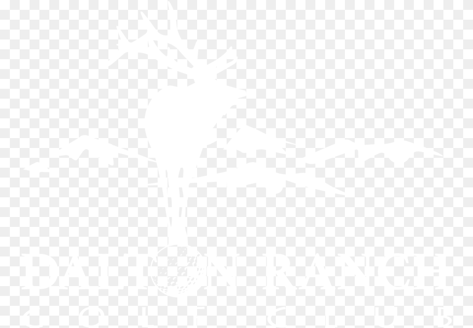 Dalton Ranch White Ihs Markit Logo White Illustration, Animal, Deer, Mammal, Stencil Png Image