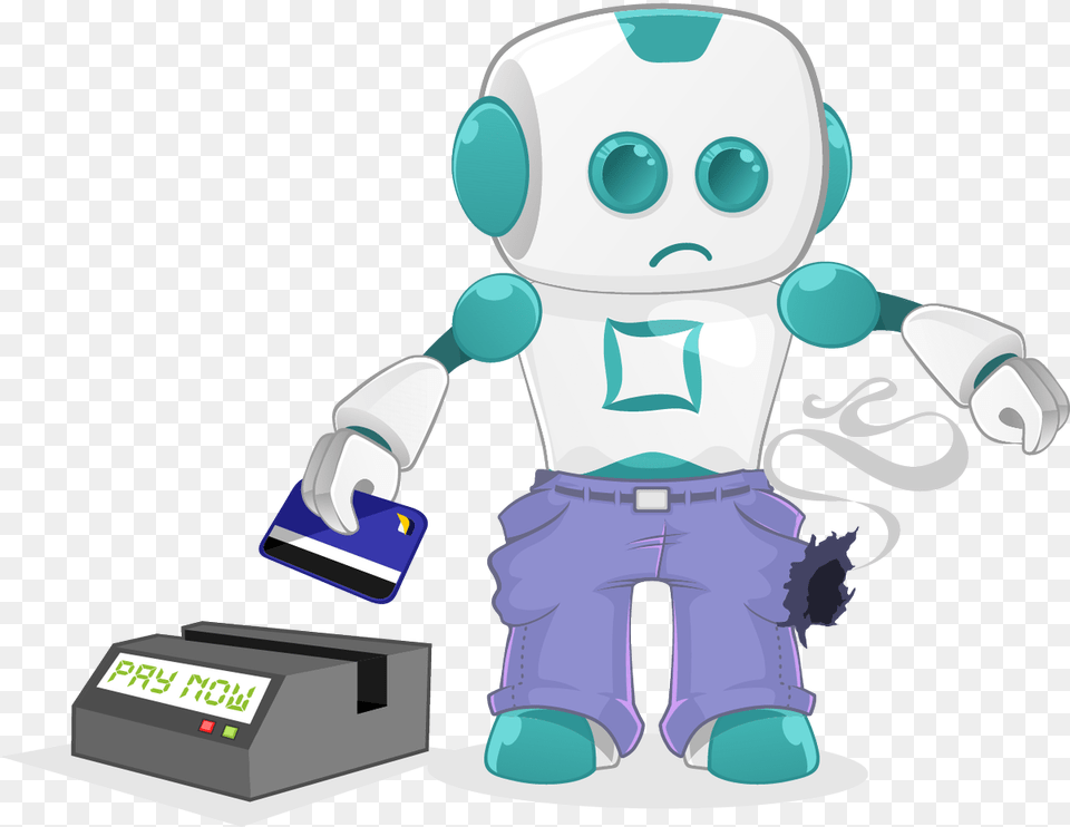 Damage Your Credit Score Robot, Electronics, Hardware, Baby, Person Free Png Download