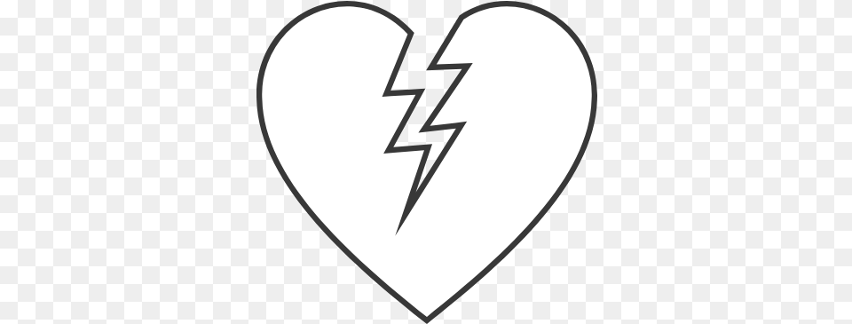 Damaged Heart Graphic Broken Heart White, Logo Free Transparent Png