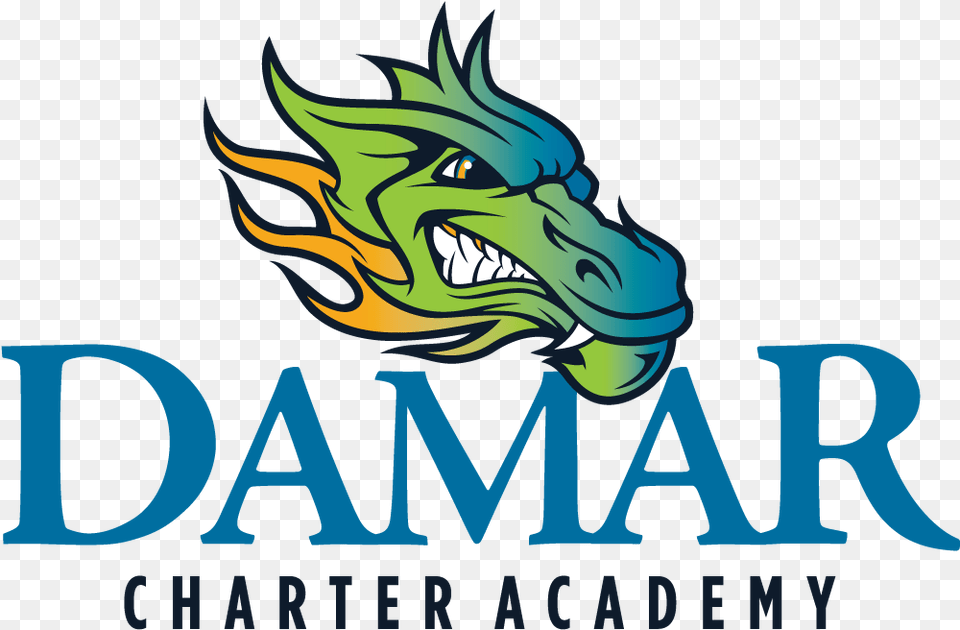 Damar Charter Academy Logo Logo Damar, Dragon, Baby, Person Free Transparent Png