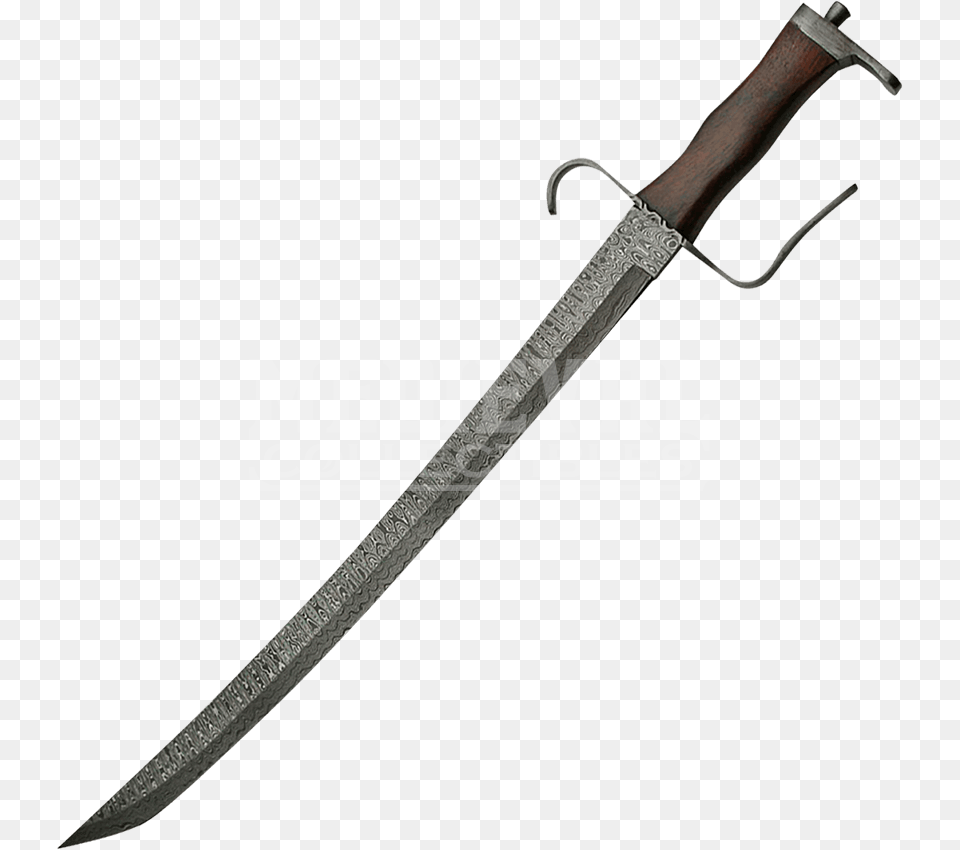 Damascus Pirate Sword, Blade, Dagger, Knife, Weapon Png