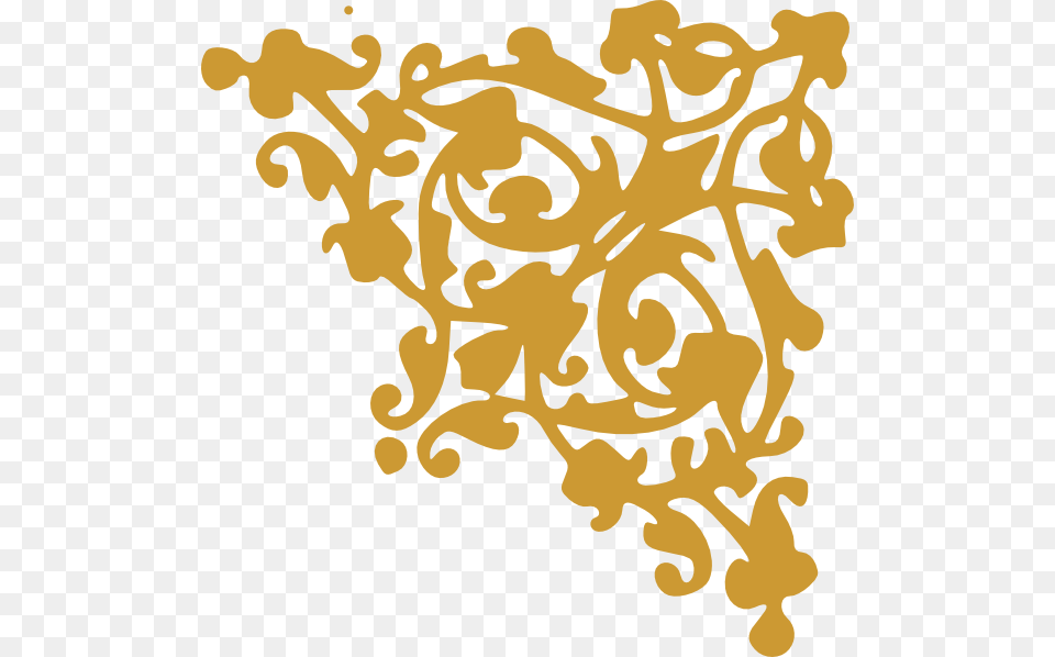 Damask Clipart Divider Gold Border Vector, Art, Floral Design, Graphics, Pattern Free Png Download