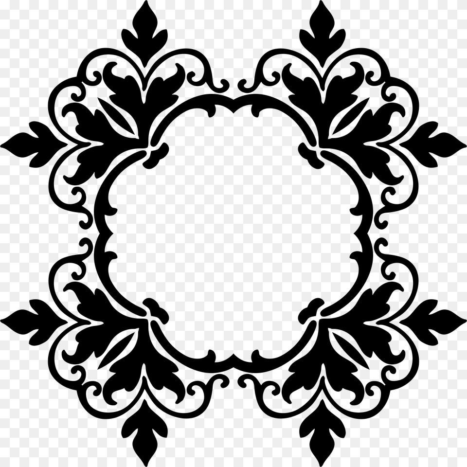 Damask Arts, Gray Png Image