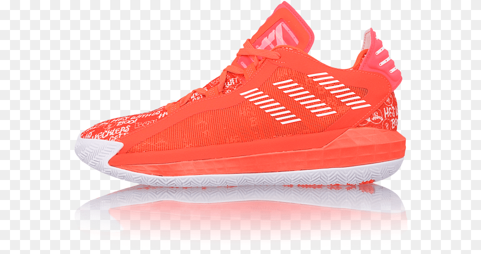 Dame 6 Solar Red Nike, Clothing, Footwear, Shoe, Sneaker Free Png Download