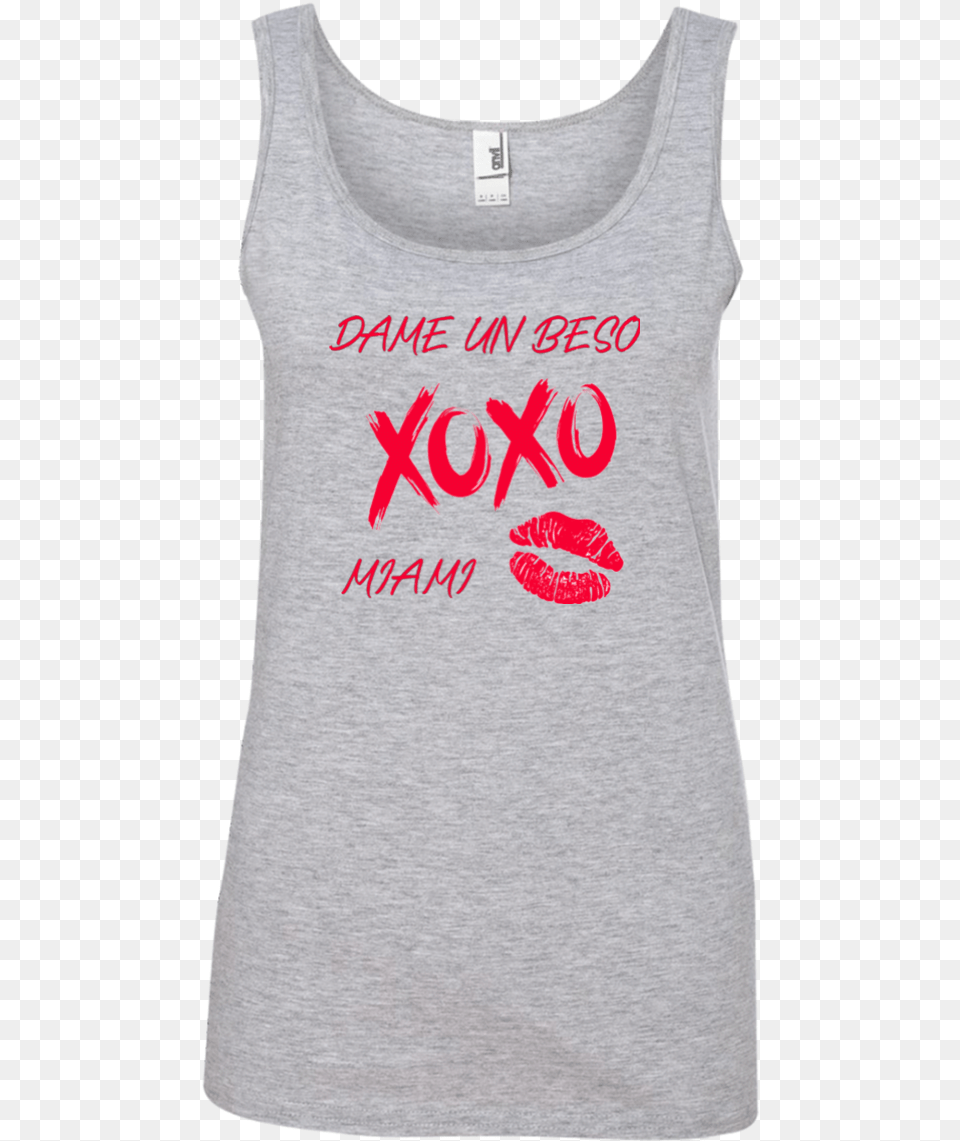 Dame Un Beso Miami Xoxo Ladies, Clothing, Tank Top, Shirt, T-shirt Png