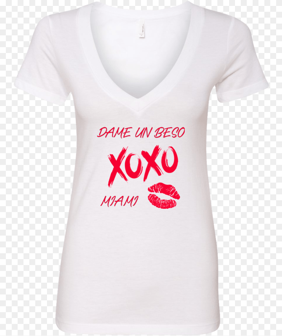 Dame Un Beso Miami Xoxo Ladies Active Shirt, Clothing, T-shirt Free Png Download