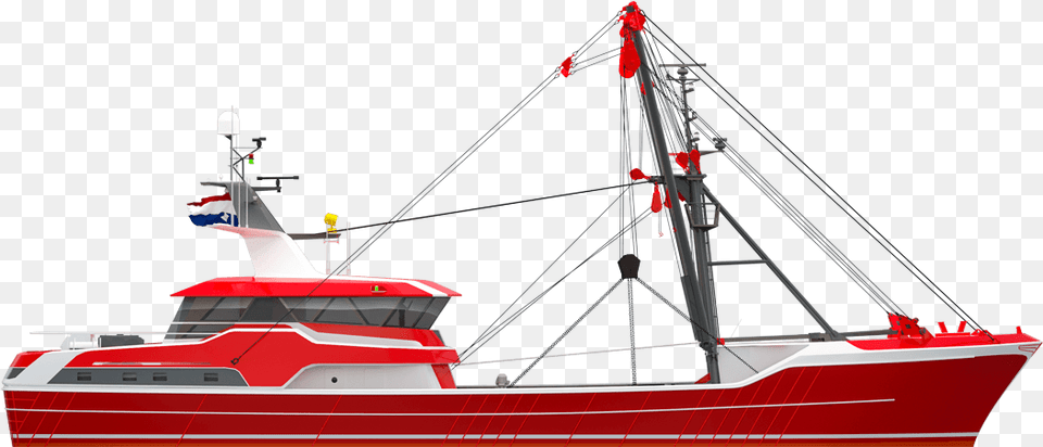 Damen Beam Trawler Mast, Boat, Transportation, Vehicle, Watercraft Png Image