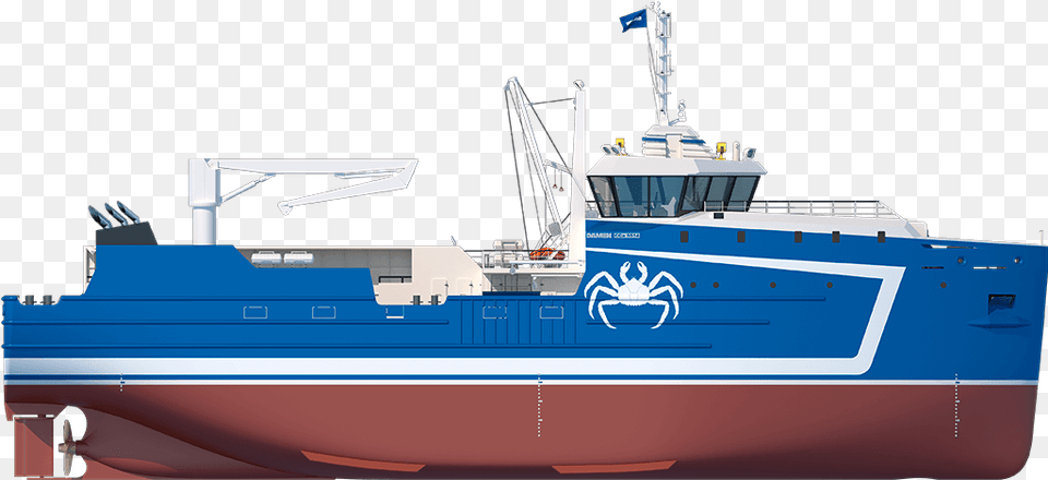 Damen Crab Catcher 5514 Sideview Barcos Que Pescam Caranguejo, Yacht, Boat, Vehicle, Transportation Free Png Download