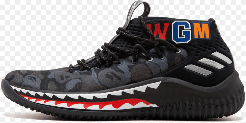 Damian Lillard Bape Shoes, Clothing, Footwear, Shoe, Sneaker Free Transparent Png