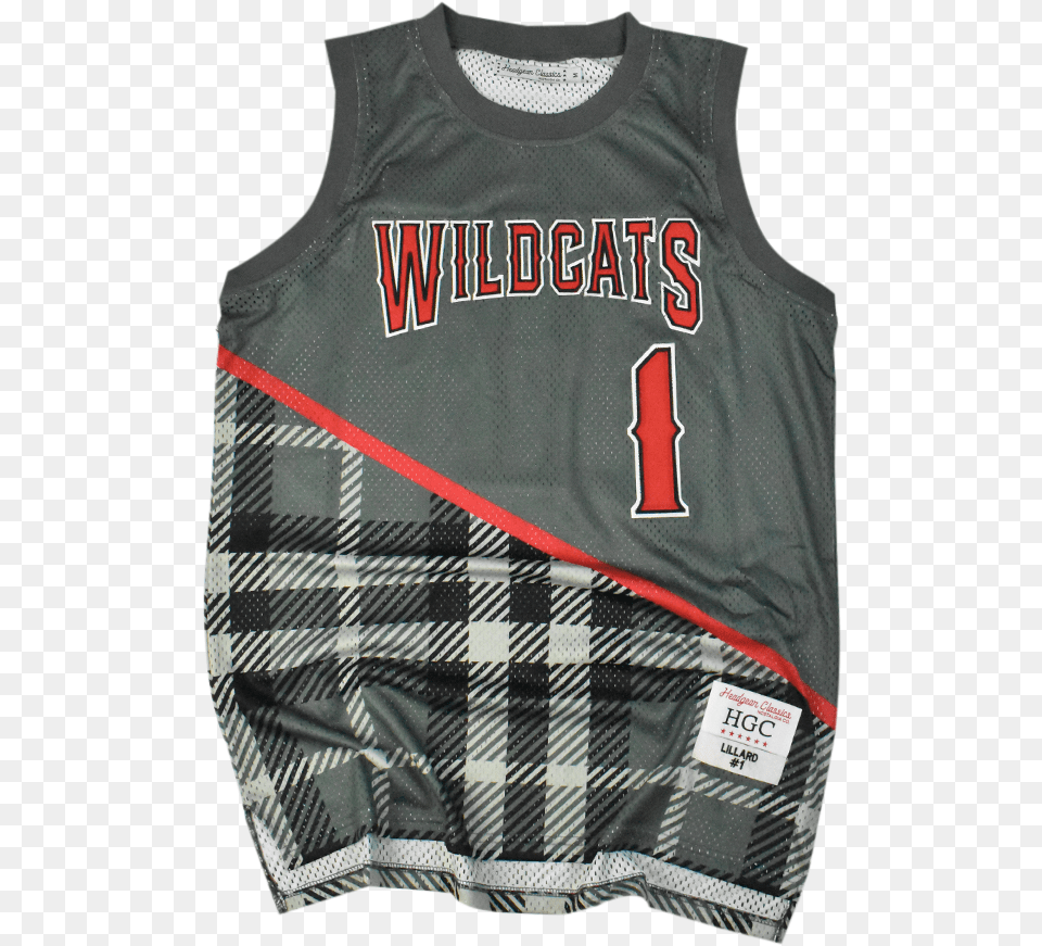 Damian Lillard High School Basketball Damian Lillard Wildcats Jersey, Clothing, Shirt, Vest, Person Free Png