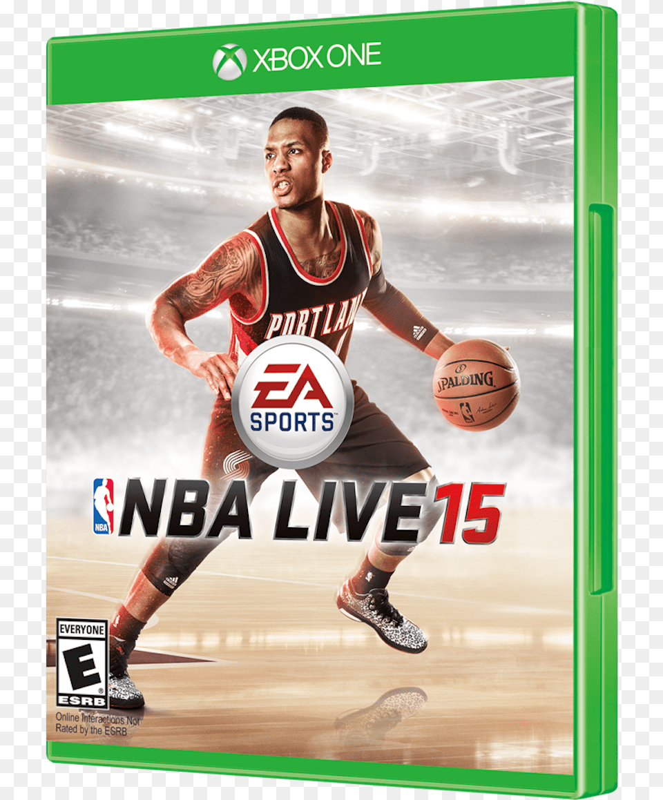 Damian Lillard Named Nba Live 1539s Cover Athlete Electronic Arts Nba Live 15 Xbox One, Adult, Advertisement, Person, Man Png Image