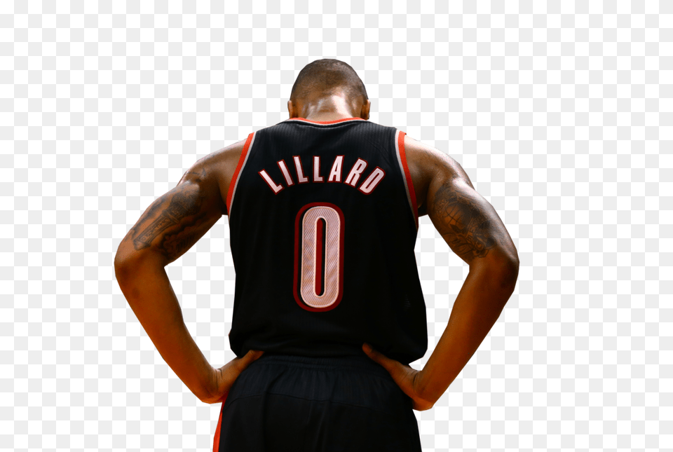 Damian Lillard Portland Trail Iphone Damian Lillard, Back, Body Part, Person, Adult Png Image