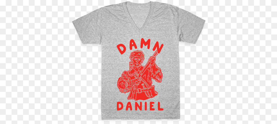 Damn Daniel Boone V Neck Tee Shirt Im Not Tsundere Baka Shirt, Clothing, T-shirt, Baby, Person Png
