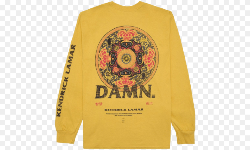 Damn Kendrick Lamar Tour Tee, Clothing, Long Sleeve, Sleeve, Knitwear Free Transparent Png