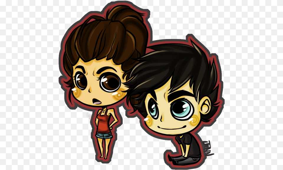 Damon Appreciates Elena S Ponytail Damon And Elena Cartoon, Book, Comics, Publication, Face Free Png Download