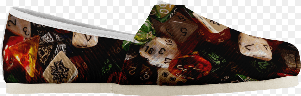 Dampd Dice Shoes Canvas Dungeons And Dragons Slip On Clog, Accessories, Formal Wear, Face, Head Free Png Download