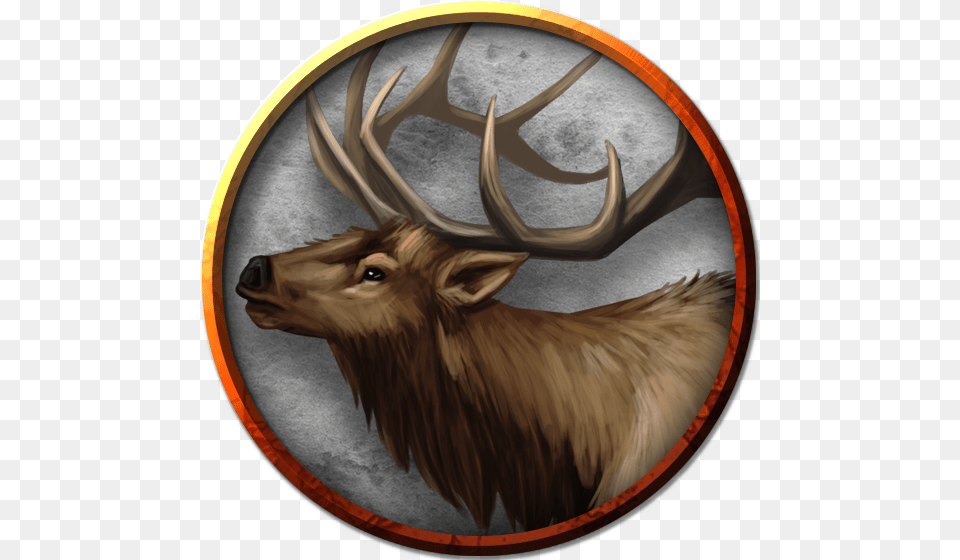 Dampd Elk Token, Animal, Mammal, Deer, Wildlife Free Png Download