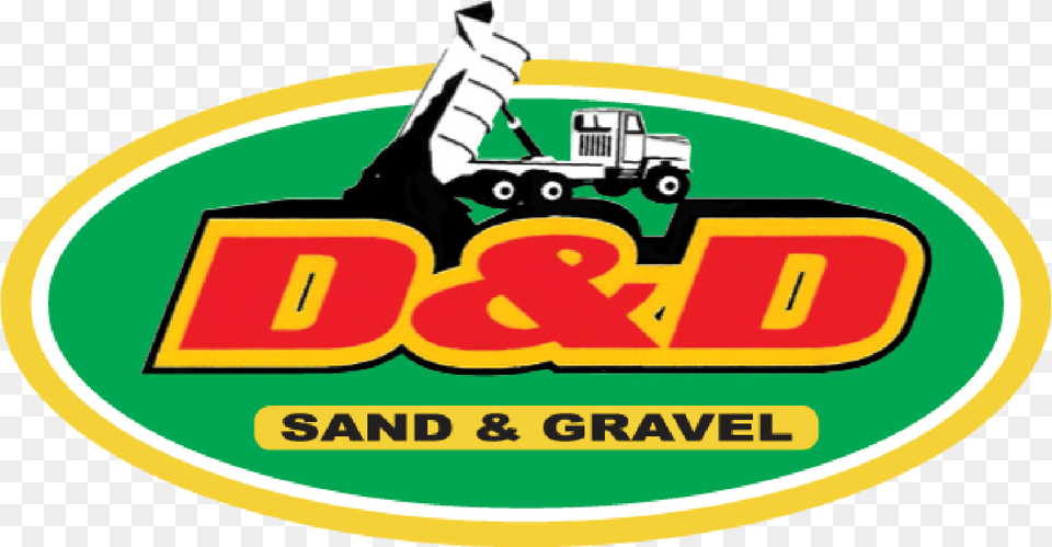 Dampd Sand Amp Gravel D Amp D Sand Amp Gravel, Logo, Machine, Wheel Free Transparent Png