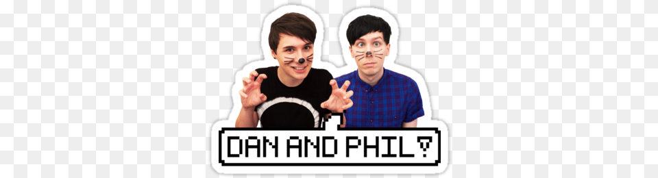 Dan And Phil Ampquot Dan And Phil Iconic, Hand, Portrait, Body Part, Face Free Transparent Png