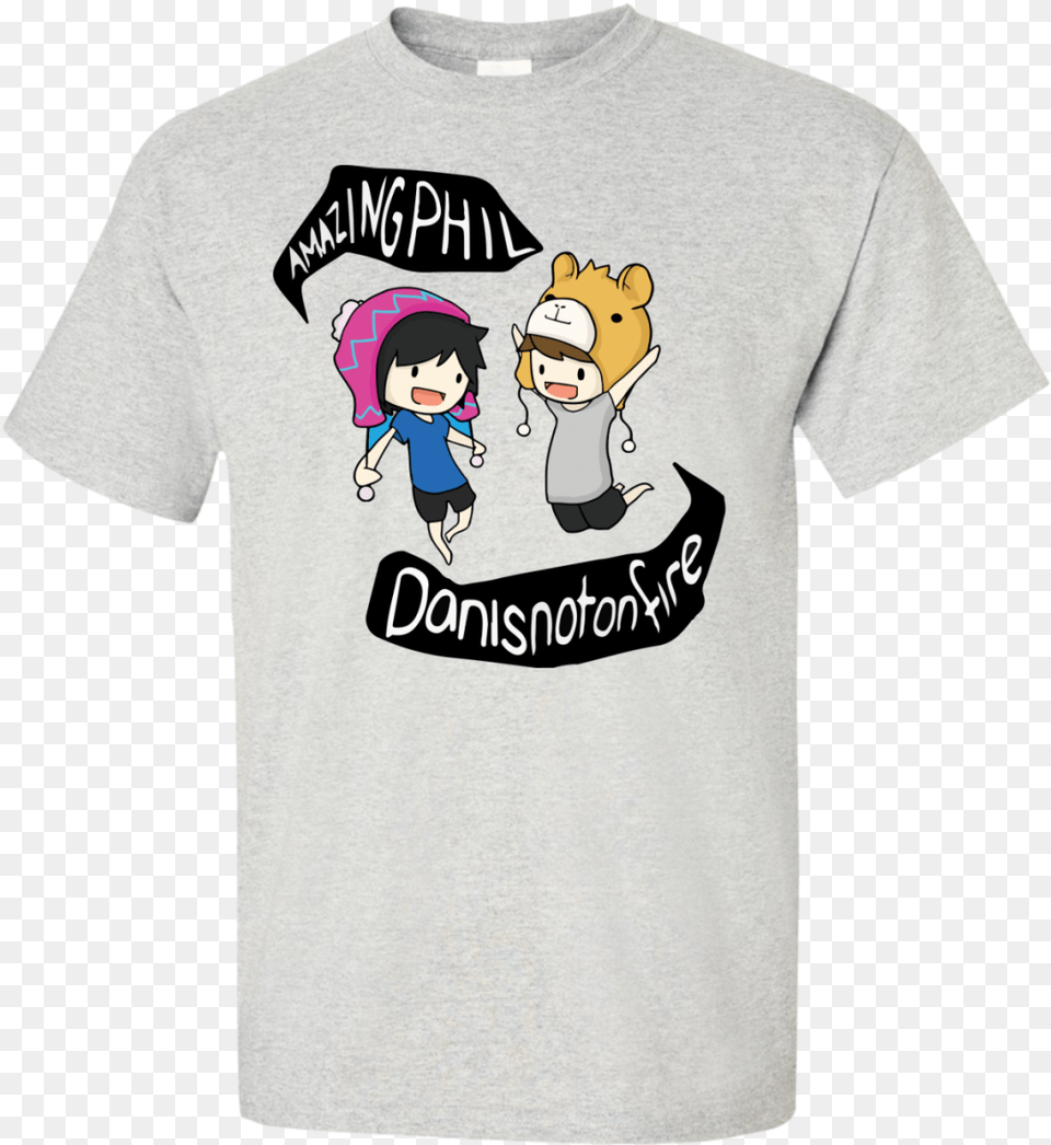 Dan And Phil T Shirt Design, Clothing, T-shirt, Baby, Person Free Transparent Png