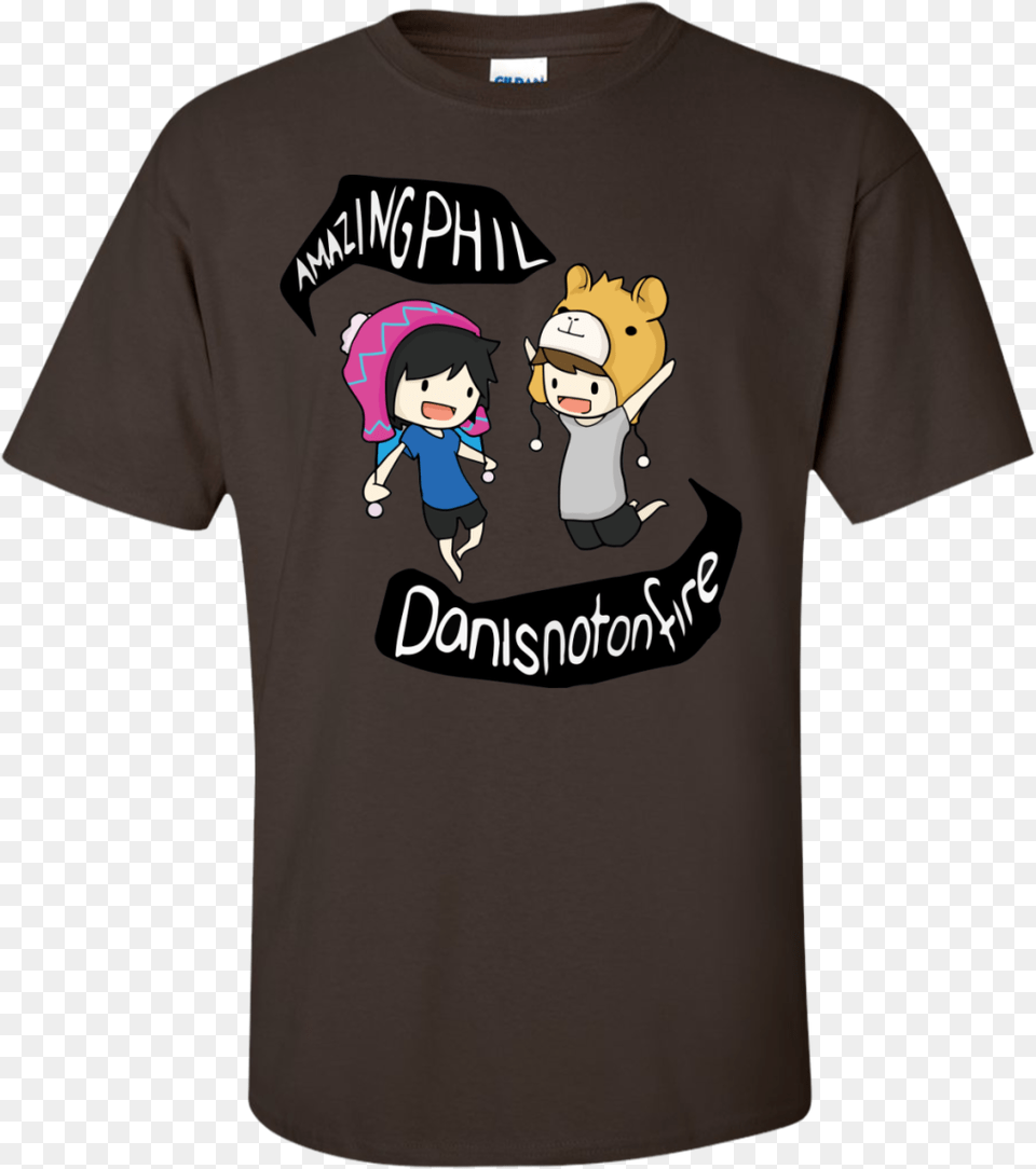 Dan And Phil T Shirt Design, Clothing, T-shirt, Baby, Person Png