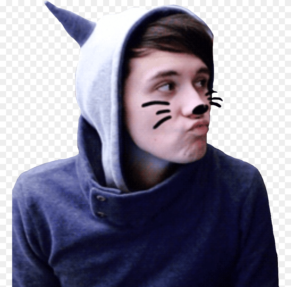 Dan Howell Dan And Phil, Sweatshirt, Sweater, Knitwear, Hoodie Free Png Download