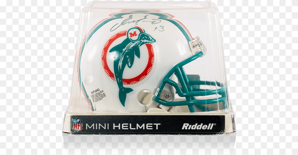 Dan Marino Signed Mini Miami Dolphins Riddell Helmet Face Mask, American Football, Football, Football Helmet, Sport Free Png