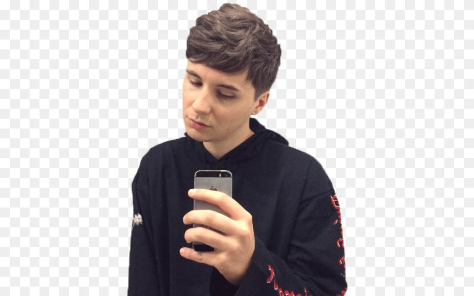 Dan Submitted By Smoldantrash Thank You Daniel Howell Curly Hair, Electronics, Photography, Phone, Mobile Phone Free Transparent Png