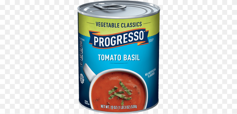 Dan White Progresso Soup Tomato Basil, Tin, Food, Ketchup, Bowl Png