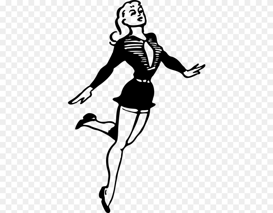 Dance Computer Icons Woman Drawing Female, Gray Free Png Download