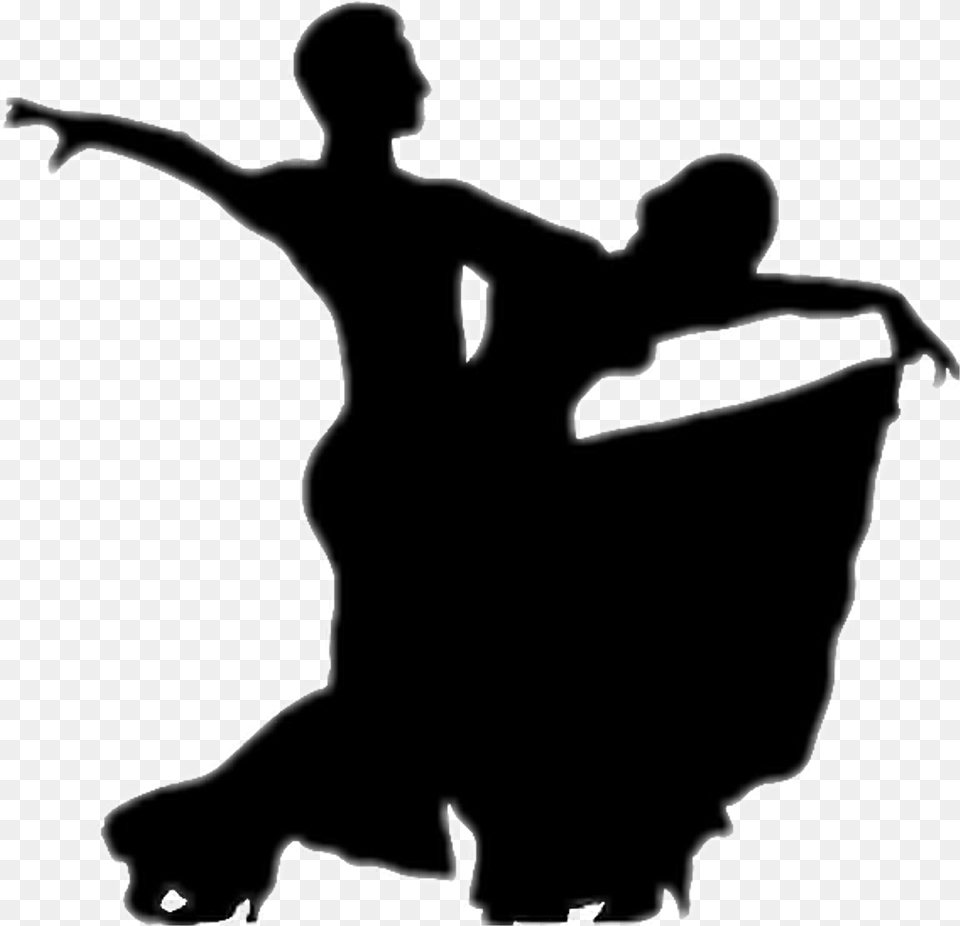Dance Couple Black Shadow Stickers Ballroom Dancer Silhouette, Dancing, Leisure Activities, Person, Head Png