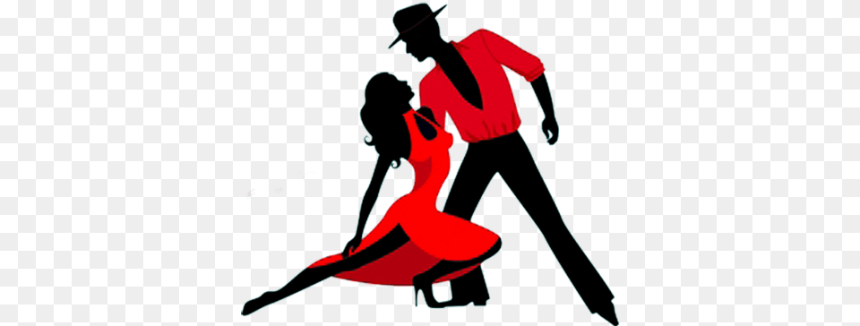 Dance Couples Silhouettes Dance Silhouette Red, Dance Pose, Dancing, Leisure Activities, Person Free Png