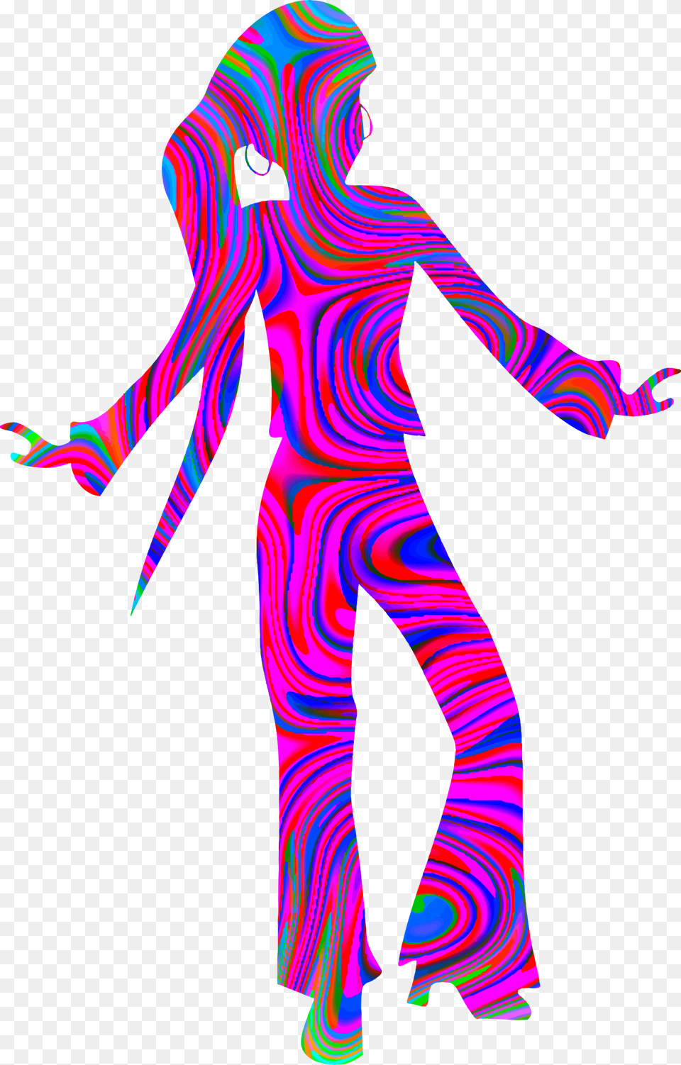 Dance Disco Silhouette Clip Art Dancing Disco Girl Silhouette, Purple, Adult, Female, Person Free Png Download