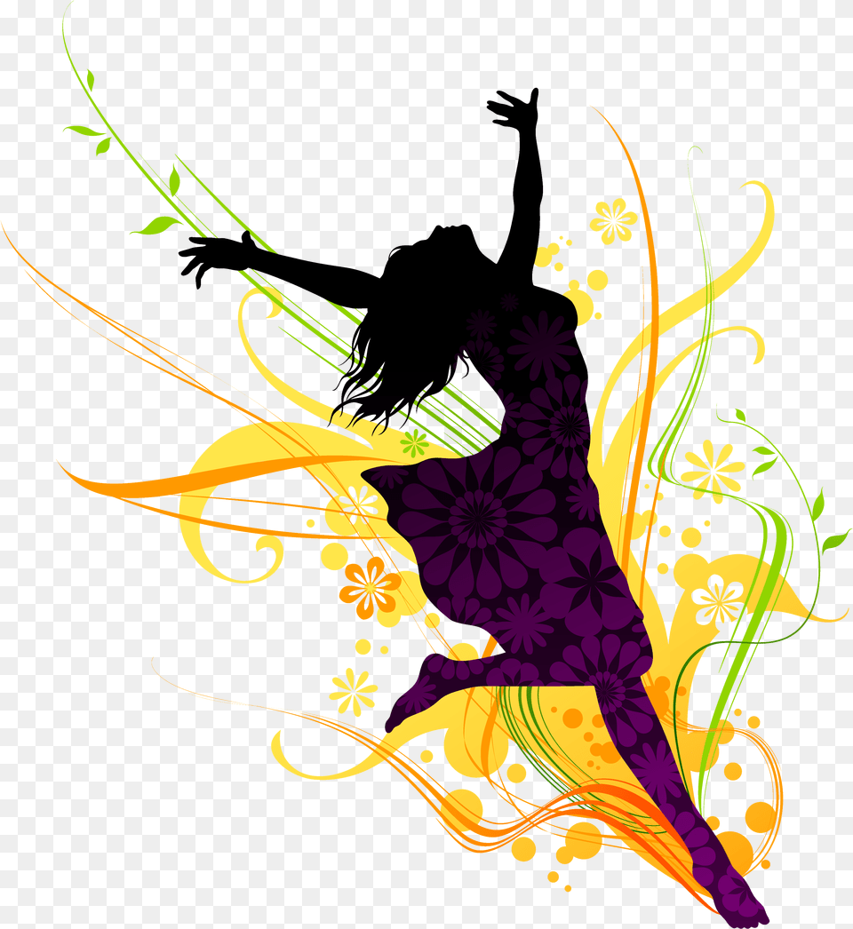 Dance Girl Clipart Physical Education Dance Design, Art, Floral Design, Graphics, Pattern Png Image