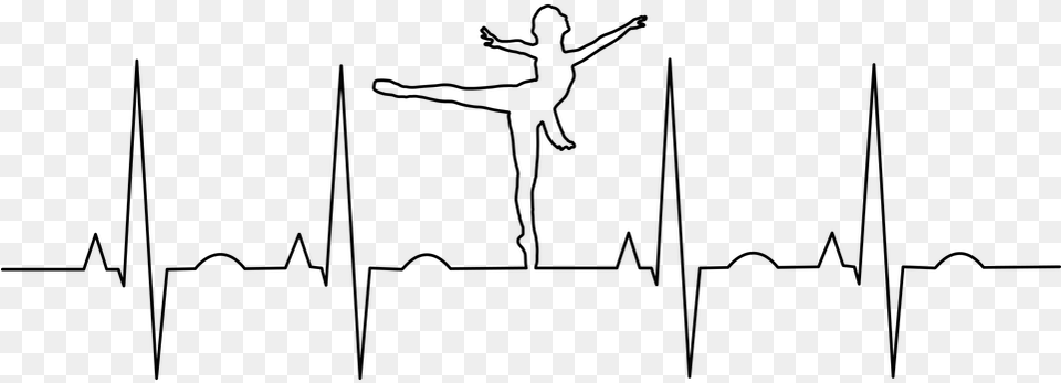 Dance Heartbeat Clip Art, Gray Png Image