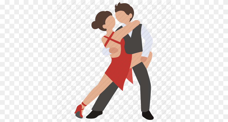 Dance Icon Color Clipart Ballroom Dance Tango, Dance Pose, Dancing, Leisure Activities, Person Png Image