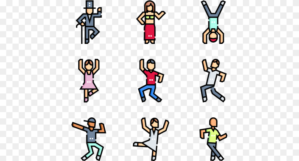 Dance Icon Colored, Boy, Child, Person, Male Free Png Download