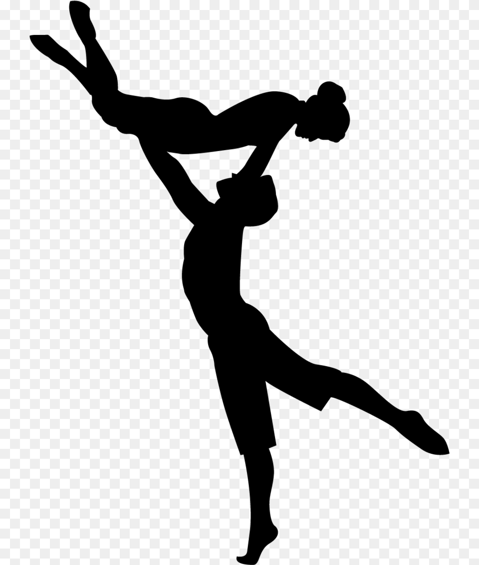 Dance Mission Dance Studio Ballet Dancer Contemporary Dance Silhouette, Gray Free Png