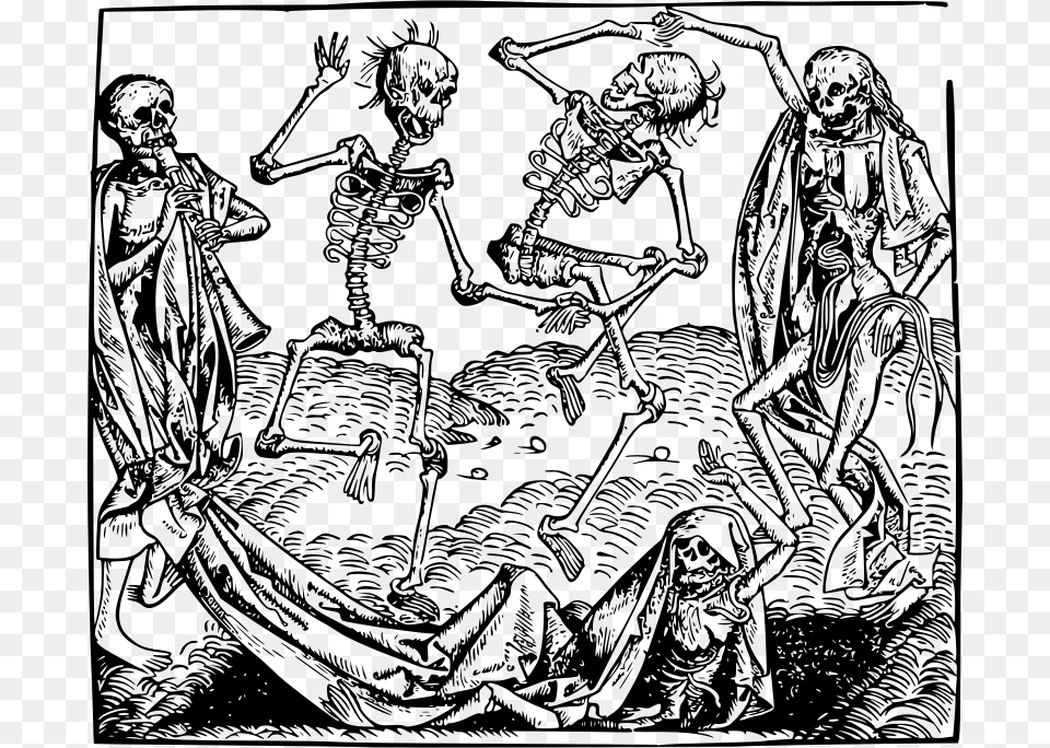 Dance Of Death Great Famine 1315, Gray Free Png Download